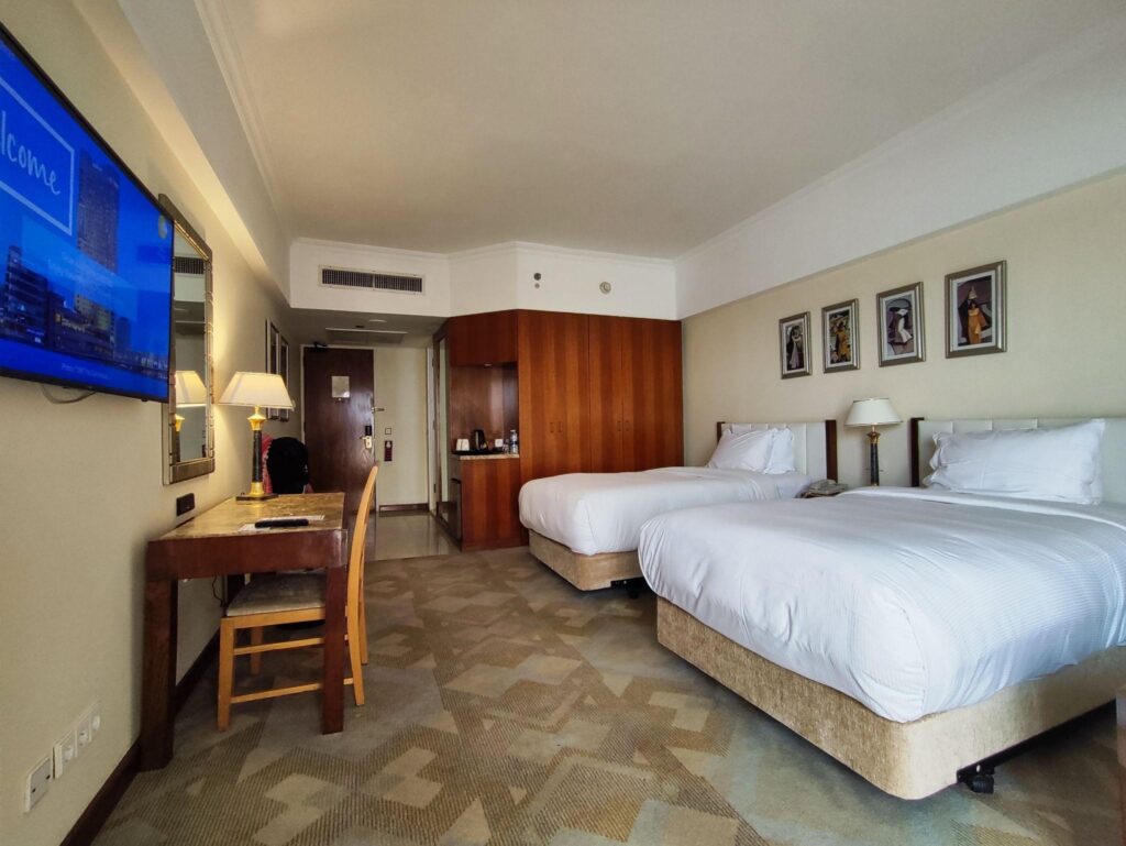 Nuestra habitación en el hotel Ramses Hilton en el Cairo