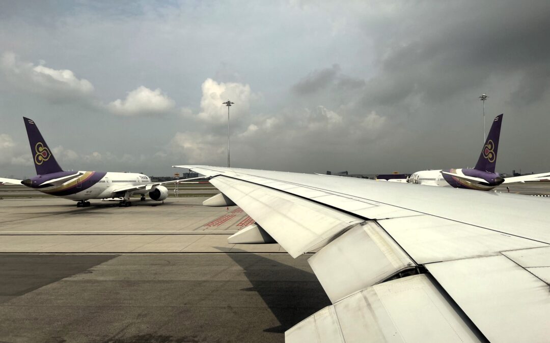 Aterrizando en el aeropuerto de Bangkok