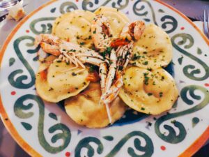 pasta napolitana con marisco